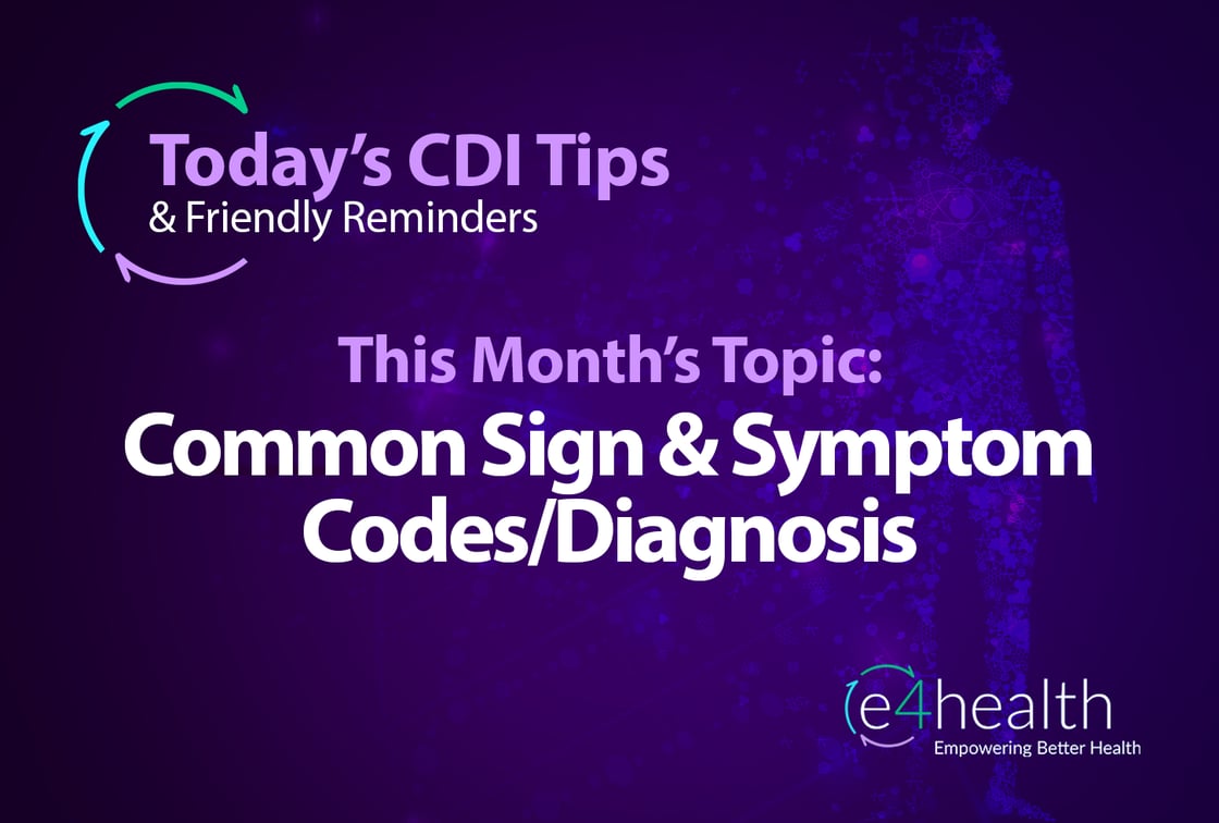 cdi tip common signs and symptoms
