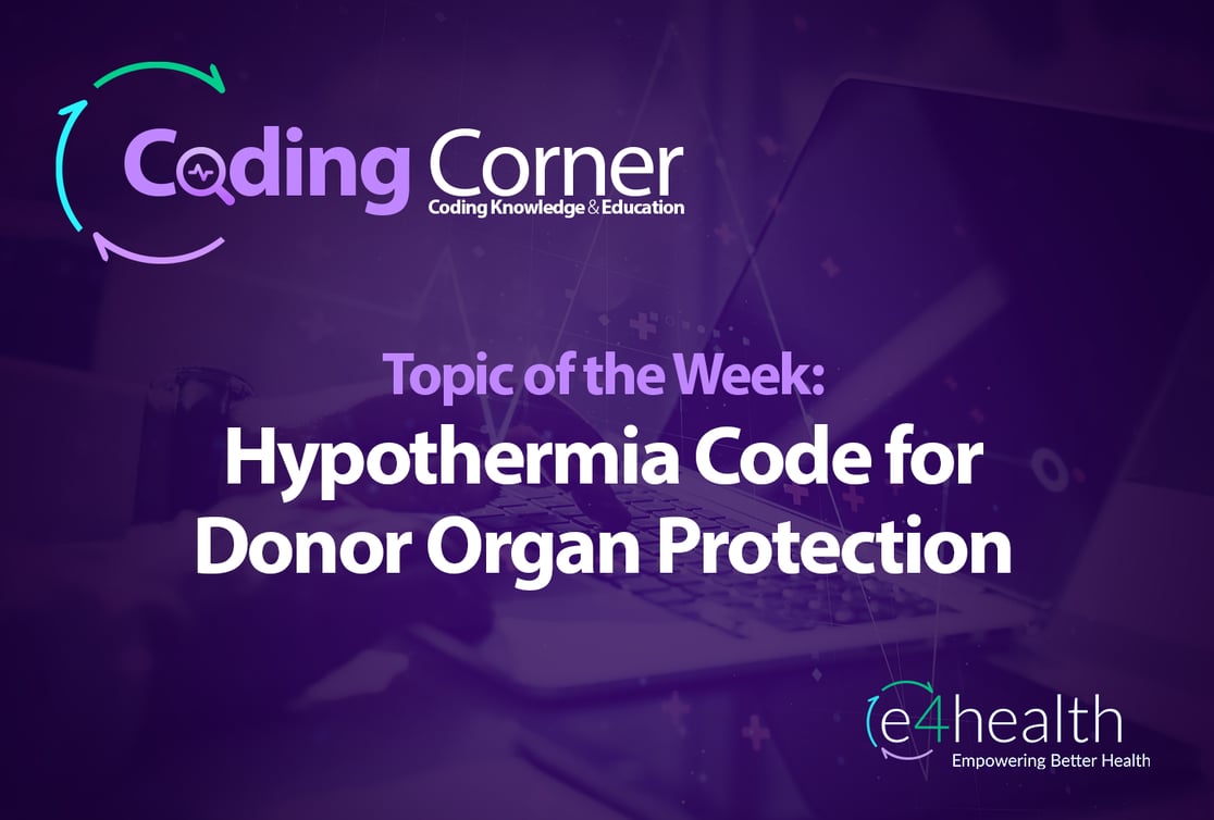 coding tip hypothermia donor
