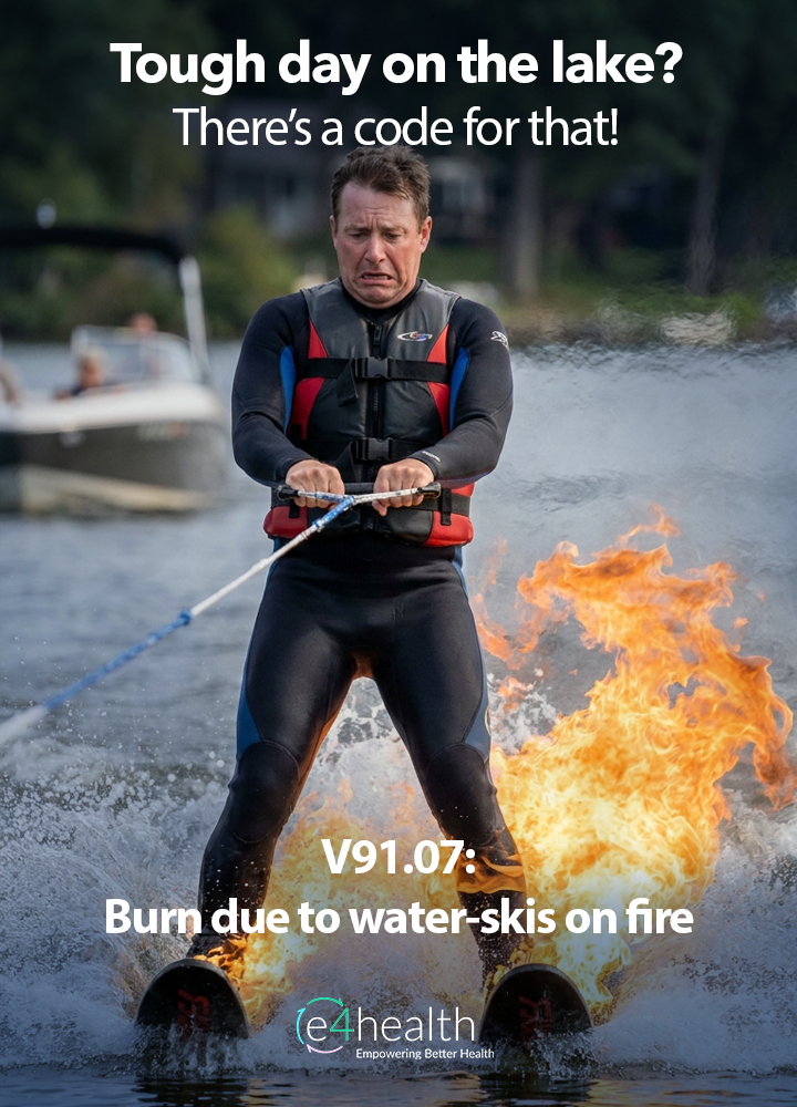 Water skis burn